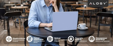 Etui do Apple Macbook Pro 14 2021-2024 (M1/M2/M3/M4) - elastyczna, matowa obudowa ochronna, lekka i odporna - Alogy AirGuard™ La