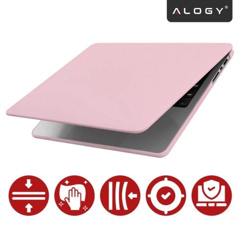 Etui do Apple Macbook Pro 14 2021-2024 (M1/M2/M3/M4) - elastyczna, matowa obudowa ochronna, lekka i odporna - Alogy AirGuard™ Ró