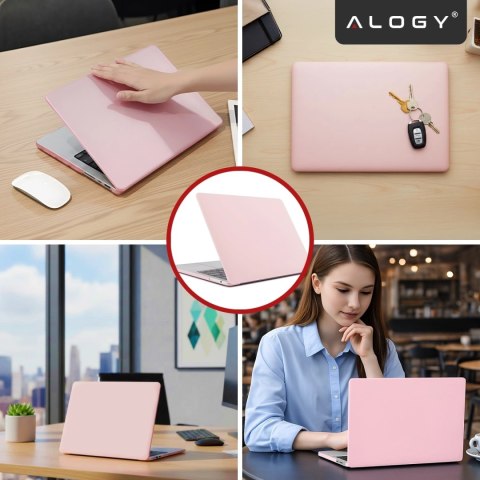 Etui do Apple Macbook Pro 14 2021-2024 (M1/M2/M3/M4) - elastyczna, matowa obudowa ochronna, lekka i odporna - Alogy AirGuard™ Ró