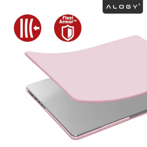 Etui do Apple Macbook Pro 16 2021-2025 (M1/M2/M3/M4) - elastyczna, matowa obudowa ochronna, lekka i odporna - Alogy AirGuard™ Ró