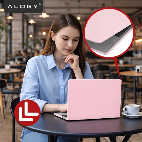 Etui do Apple Macbook Pro 16 2021-2025 (M1/M2/M3/M4) - elastyczna, matowa obudowa ochronna, lekka i odporna - Alogy AirGuard™ Ró