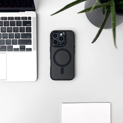 Etui do Samsung Galaxy S25 Wozinsky Glitter MagSafe Czarne Brokatowe