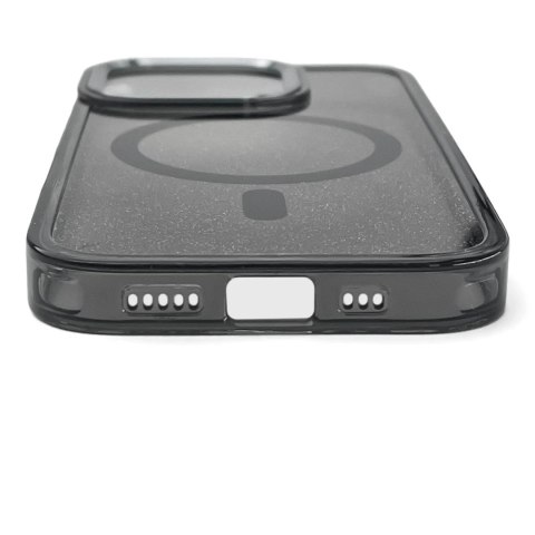 Etui do Samsung Galaxy S25 Wozinsky Glitter MagSafe Czarne Brokatowe