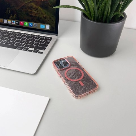 Etui do Samsung Galaxy S25 Wozinsky Glitter Różowe Brokatowe