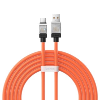 Kabel Baseus CoolPlay USB do USB-C 2m 100W Pomarańczowy