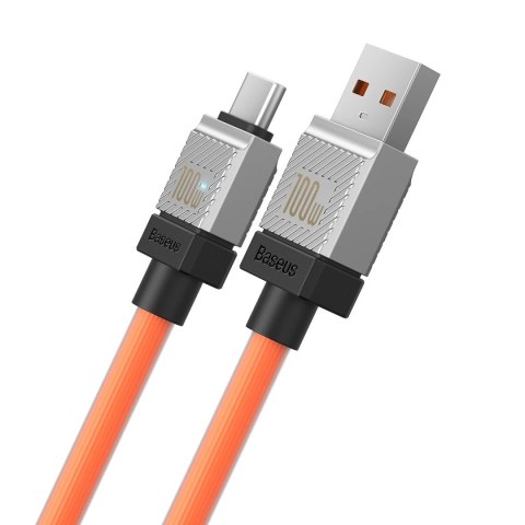 Kabel Baseus CoolPlay USB do USB-C 2m 100W Pomarańczowy