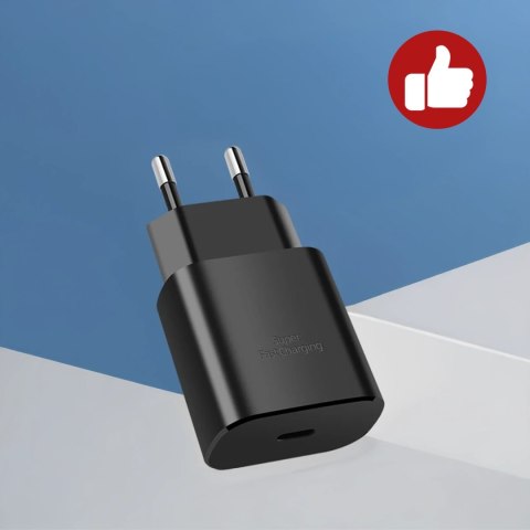 Ładowarka Sieciowa Oryginalna Samsung USB-C 25W + Kabel USB-C 1.8 m, Super Fast Charge, Szybkie Ładowanie, Zestaw Premium - Czar