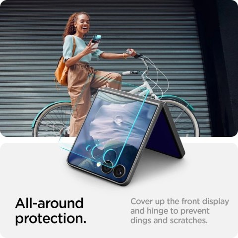 Szkło Spigen Glas.TR EZ Fit Galaxy Z Flip 7 2-Pack Clear