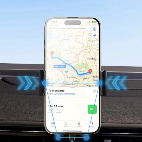 Uchwyt Wozinsky WUMID z Ładowarką Indukcyjną 15W do Auta Czarny