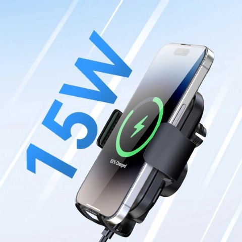 Uchwyt Wozinsky WUMID z Ładowarką Indukcyjną 15W do Auta Czarny