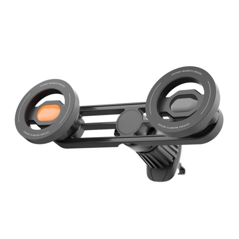 Uchwyt samochodowy do kratki wentylacyjnej - podwójny uchwyt do MagSafe na 2 telefony, mocny i stabilny, magnetyczna konstrukcja