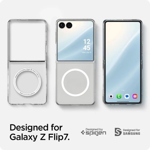 Etui do Galaxy Z Flip 7 Spigen AirSkin Mag MagSafe Clear/White