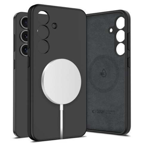 Etui do Samsung Galaxy S25 Tech-Protect Liquid Silicone MagSafe Black