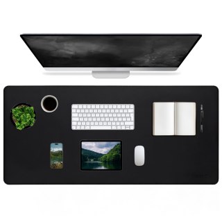 Podkładka na biurko 100×50 cm - antypoślizgowa mata ochronna z eleganckiej ekoskóry PU, pod mysz i klawiaturę, stylowa i trwała 