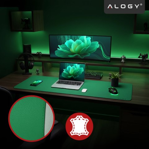 Podkładka na biurko 100×50 cm - antypoślizgowa mata ochronna z eleganckiej ekoskóry PU, pod mysz i klawiaturę, stylowa i trwała 