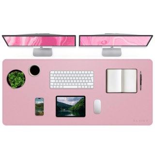 Podkładka na biurko 120×60 cm - antypoślizgowa mata ochronna z eleganckiej ekoskóry PU, pod mysz i klawiaturę, stylowa i trwała 