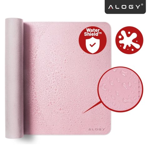 Podkładka na biurko 80×40 cm - antypoślizgowa mata ochronna z eleganckiej ekoskóry PU, pod mysz i klawiaturę, stylowa i trwała -