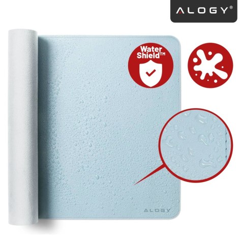 Podkładka na biurko 80×40 cm - antypoślizgowa mata ochronna z eleganckiej ekoskóry PU, pod mysz i klawiaturę, stylowa i trwała -