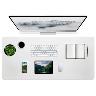 Podkładka na biurko 80×40 cm - antypoślizgowa mata ochronna z eleganckiej ekoskóry PU, pod mysz i klawiaturę, stylowa i trwała -