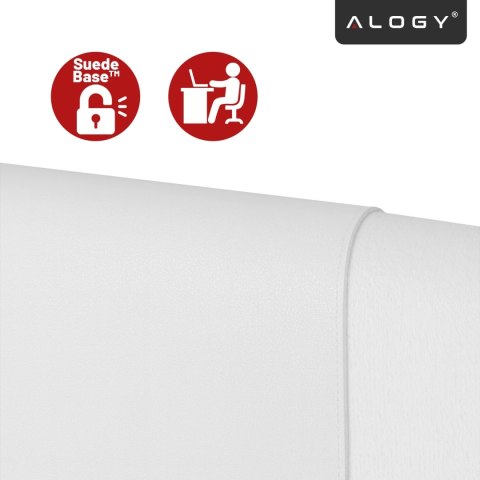 Podkładka na biurko 80×40 cm - antypoślizgowa mata ochronna z eleganckiej ekoskóry PU, pod mysz i klawiaturę, stylowa i trwała -