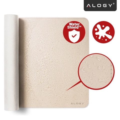 Podkładka na biurko 90×45 cm - antypoślizgowa mata ochronna z eleganckiej ekoskóry PU, pod mysz i klawiaturę, stylowa i trwała -