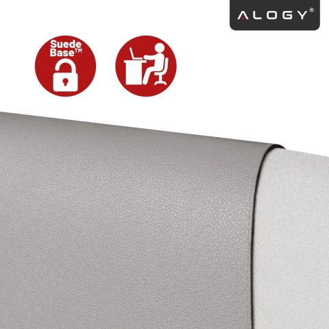 Podkładka na biurko 90×45 cm - antypoślizgowa mata ochronna z eleganckiej ekoskóry PU, pod mysz i klawiaturę, stylowa i trwała -