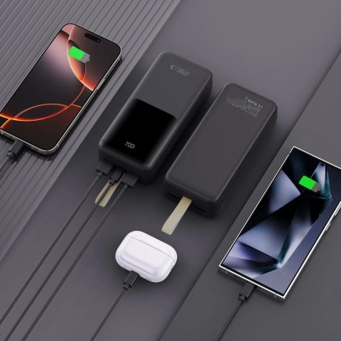 Powerbank Tech-Protect PB03 30000mAh 22.5W Czarny USB-A USB-C