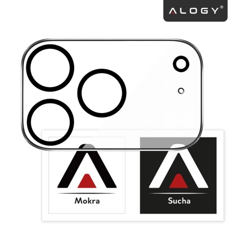 Szkło Ochronne na Obiektyw Aparatu do Apple iPhone 17 Pro Max, Wzmocnione i Odporne na Zarysowania, Precyzyjnie Dopasowane, Alog