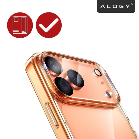Szkło Ochronne na Obiektyw Aparatu do Apple iPhone 17 Pro, Wzmocnione i Odporne na Zarysowania, Precyzyjnie Dopasowane, Alogy Le
