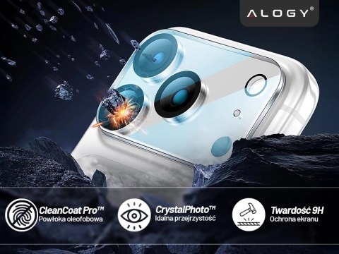 Szkło Ochronne na Obiektyw Aparatu do Apple iPhone 17 Pro, Wzmocnione i Odporne na Zarysowania, Precyzyjnie Dopasowane, Alogy Le