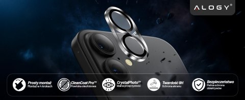 Szkło Ochronne na Obiektyw Aparatu do Apple iPhone 17, Wzmocnione i Odporne na Zarysowania, Precyzyjnie Dopasowane, Alogy Lens P