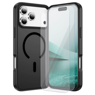 Zestaw 3w1 Etui Hybrydowe MagSafe + 2x Szkło Hartowane do Apple iPhone 17 Pro Max, Wzmocniona Ochrona, Odporne i Precyzyjnie Dop