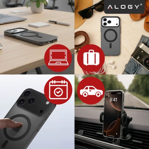 Etui do Apple iPhone 17 Pro - matowa obudowa do MagSafe z ochroną obiektywu, smukłe i odporne na zarysowania, idealne dopasowani