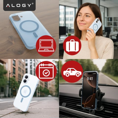 Etui do Apple iPhone 17 - matowa obudowa do MagSafe z ochroną obiektywu, smukłe i odporne na zarysowania, idealne dopasowanie - 