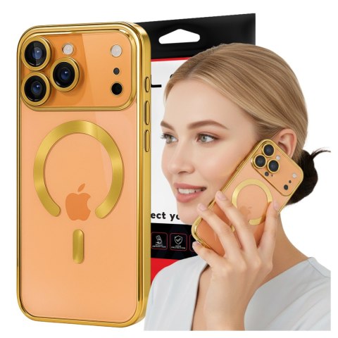 Etui z MagSafe do Apple iPhone 17 Pro Max - obudowa glamour z ochroną obiektywu, eleganckie i odporne na zarysowania - Alogy Lux
