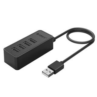 Hub USB-A Orico W5P-U2-100 4x USB 2.0 + microUSB 1m Czarny