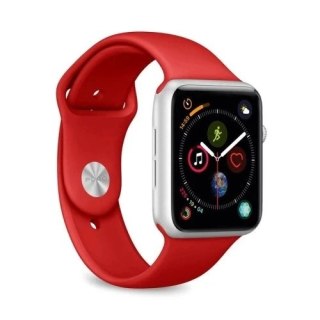 Pasek Silikonowy Puro ICON Band do Apple Watch 42/44/45 mm Czerwony