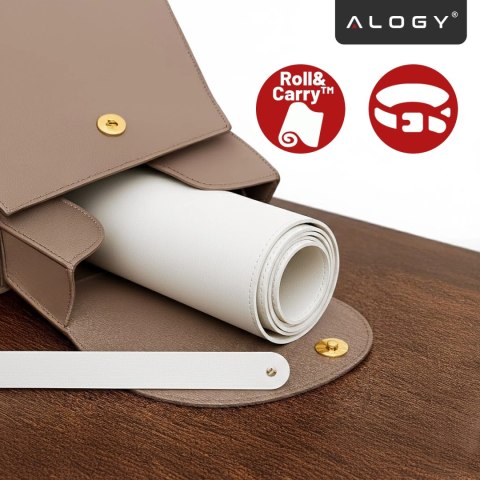 Podkładka na biurko 100×50 cm - antypoślizgowa mata ochronna z eleganckiej ekoskóry PU, pod mysz i klawiaturę, stylowa i trwała 