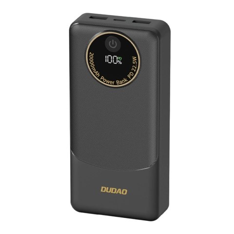 Powerbank Dudao K12Pro 20000mAh 22.5W USB-C USB-A Czarny