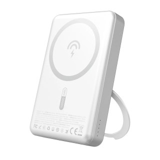 Powerbank Dudao K28 10000mAh 22.5W MagSafe Podstawka Srebrny