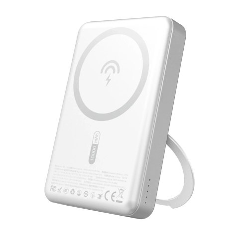 Powerbank Dudao K28 10000mAh 22.5W MagSafe Podstawka Srebrny