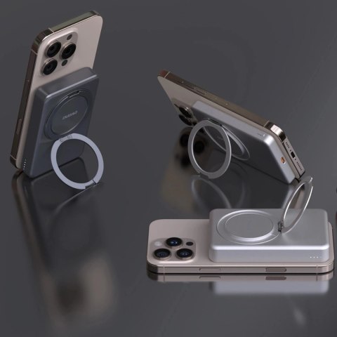 Powerbank Dudao K28 10000mAh 22.5W MagSafe Podstawka Szary