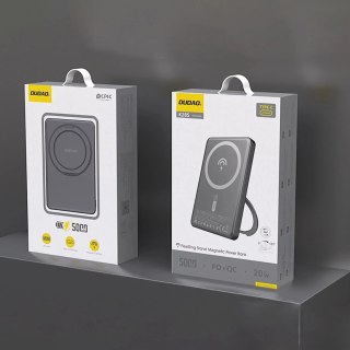 Powerbank Dudao K28S 5000mAh MagSafe 20W z Podstawką Szary