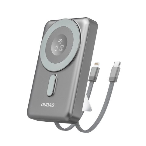 Powerbank Dudao K29 10000mAh 20W MagSafe Kable Podstawka Szary