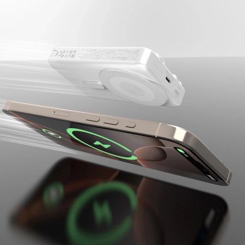 Powerbank Dudao K29 10000mAh 20W MagSafe Kable Podstawka Szary