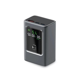 Powerbank SBS 10000mAh PD 35W z wyświetlaczem LCD Szary
