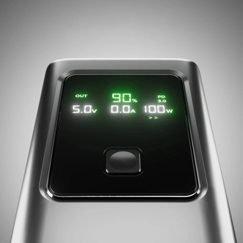 Powerbank SBS 10000mAh PD 35W z wyświetlaczem LCD Szary