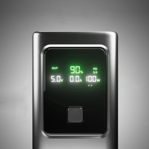 Powerbank SBS 10000mAh PD 35W z wyświetlaczem LCD Szary