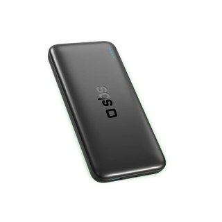 Powerbank SBS Infinity 10000mAh 10W LiFePO₄ USB-C USB-A Czarny