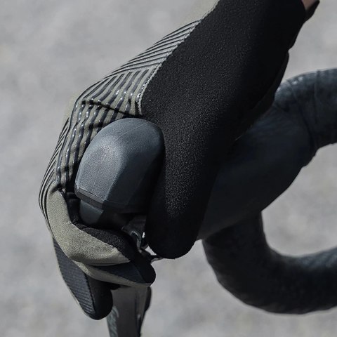 Rękawiczki Rowerowe Rockbros 3-Sezonowe XXL Zielone Dotykowe